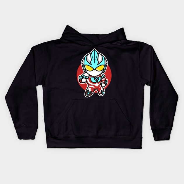 Ultraman Ginga Chibi Style Kawaii Kids Hoodie by The Toku Verse